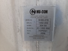 Nu-Con Model SH00-078 Surge Hopper, 200KG, sn: 1052-002, mfg. 2008 - 2