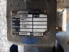 Euroflo Model EU32/20MBC Water Pump #1, sn: Y0156020, mfg. 2019 - 2